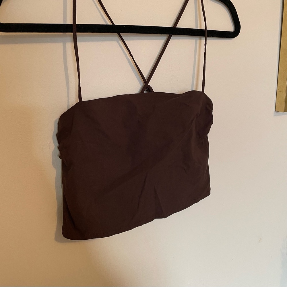 H&M Brown Crop Top